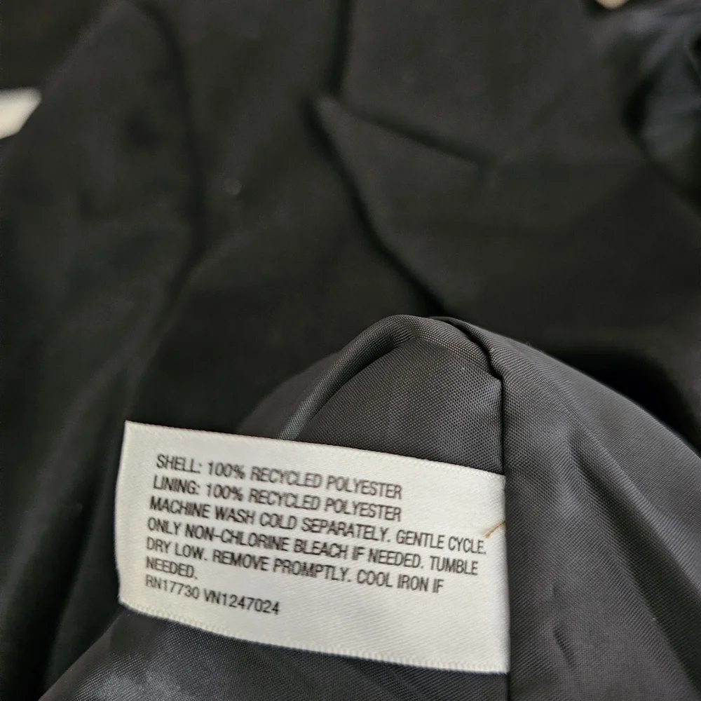 A New Day Women's Faux Wool Pea Coat Topcoat Black